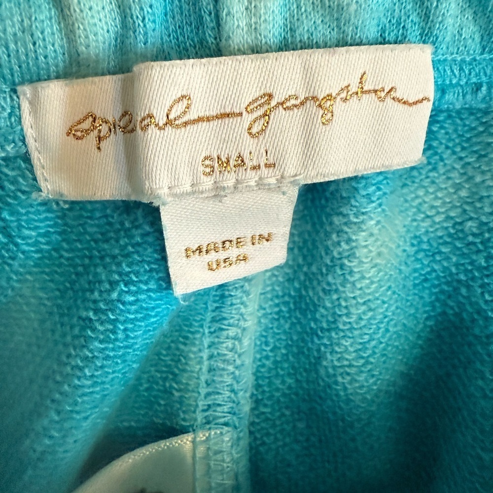 Spiritual Gangster Rainbow Perfect Sweats Joggers Blue/White Tie-Dye. Small. - Picture 13 of 13
